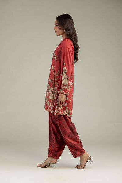 Floral Printed Pants, image 1