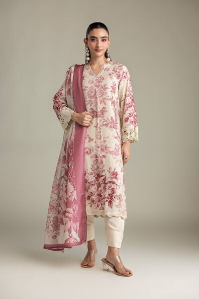 Printed Raw Silk Raw Silk Shalwar