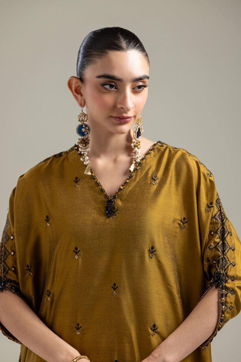 Mustard Longline Kurta