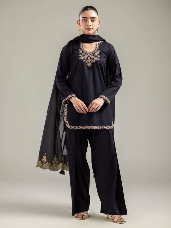 Solid Black Shalwar