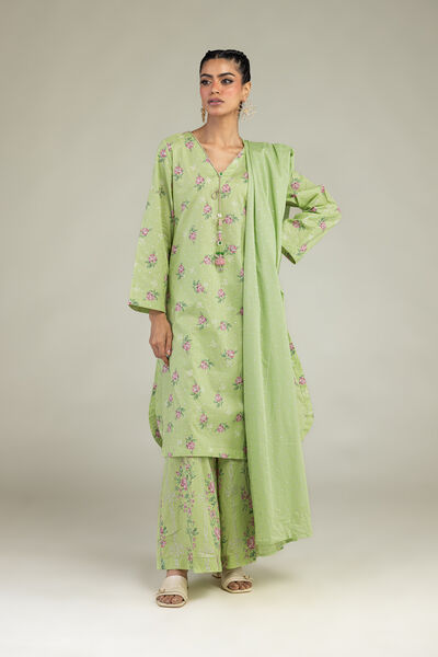 Floral Longline Kurta, image 1