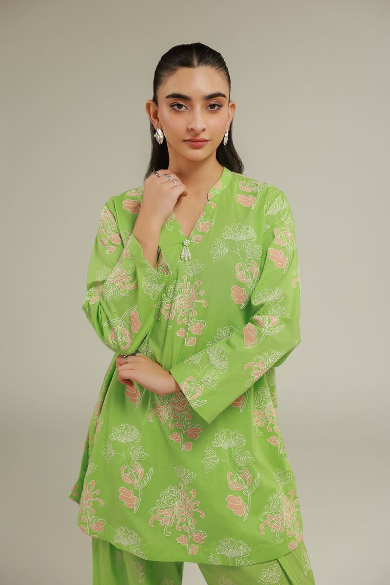 Green Cambric Kurta