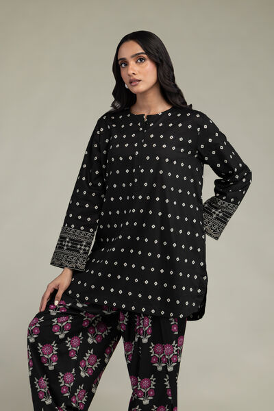 Short Black Kurta, image 1