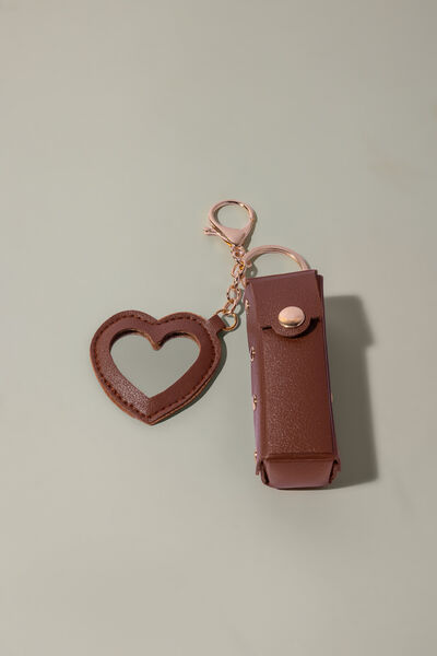 Solid Leatherette Single Bag Charm