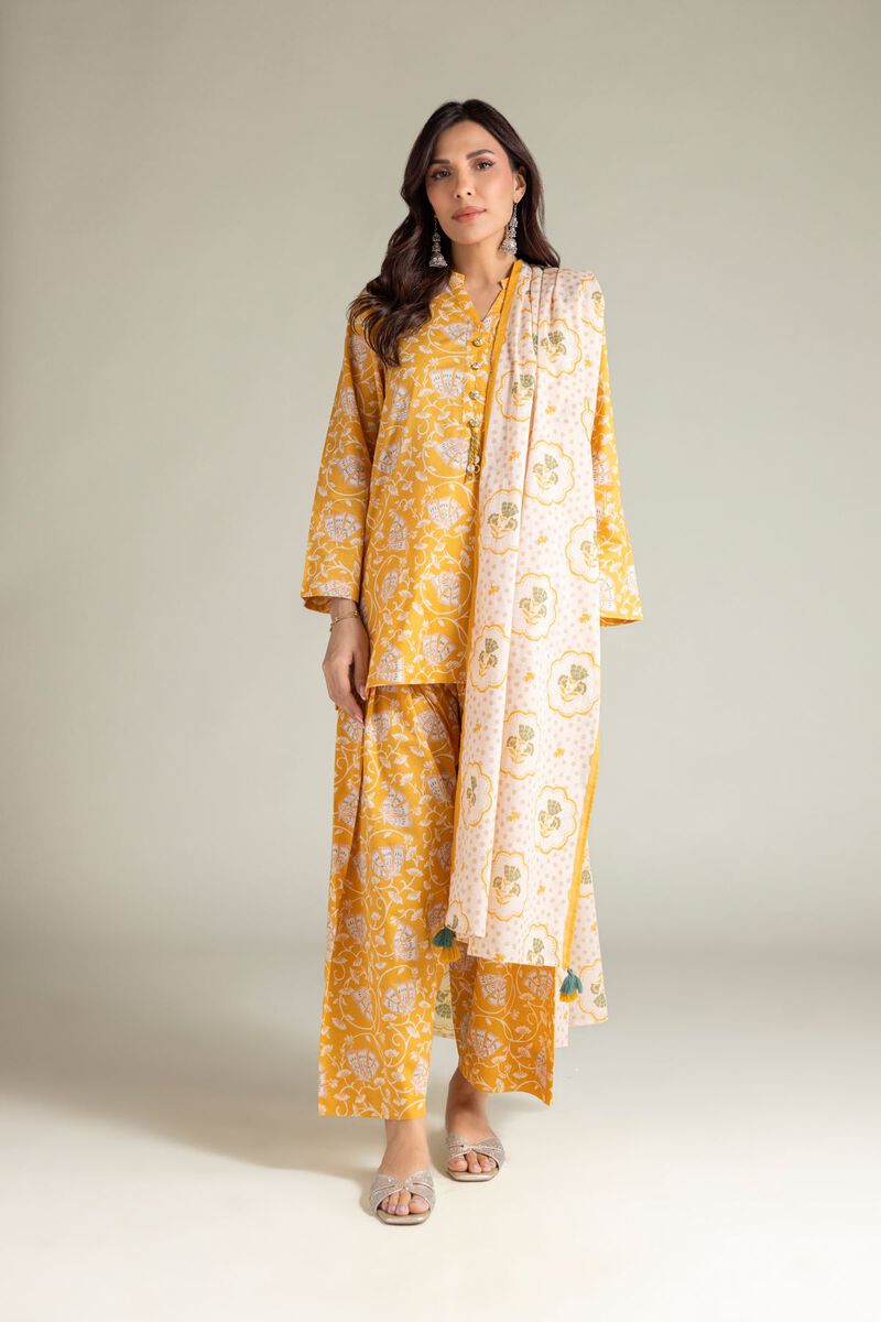 Yellow Floral Shalwar