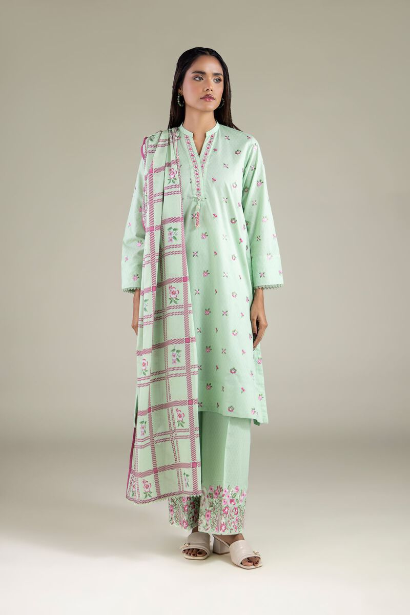 Floral Geometric Dupatta