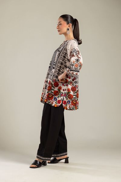 Solid Black Shalwar, image 1