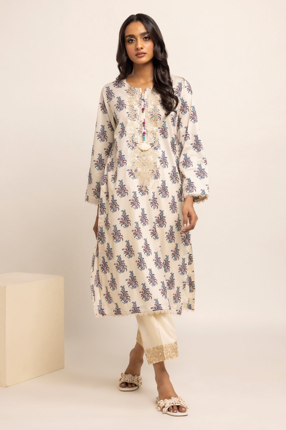 Khaadi white sale dress