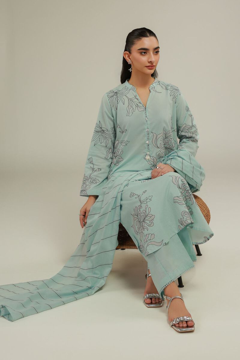 Mint Lawn Dupatta