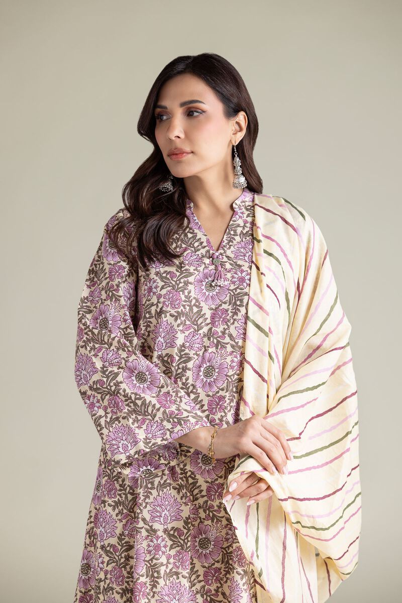 Lawn Striped Dupatta
