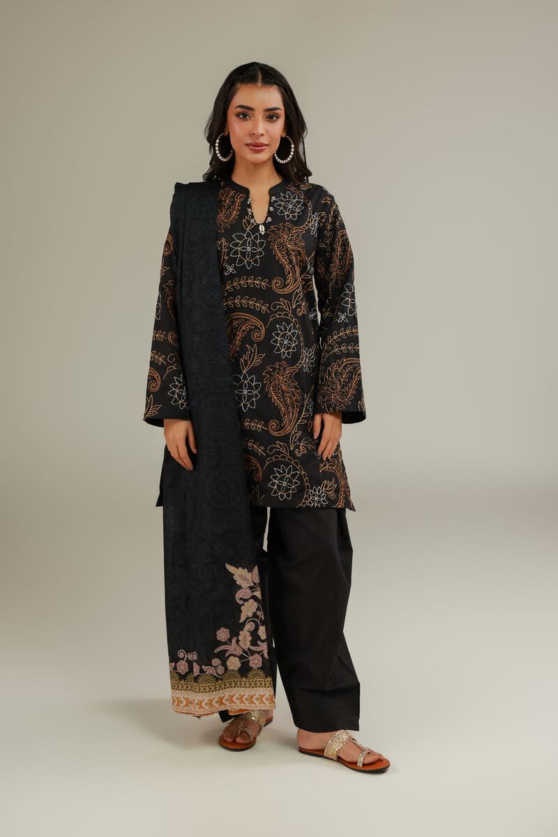 Embroidered Black Shalwar