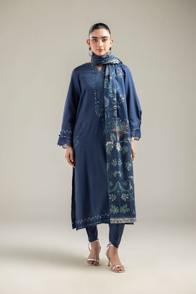 Cotton Navy Shalwar, image 1