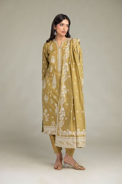 Floral Cambric Shalwar, image 1