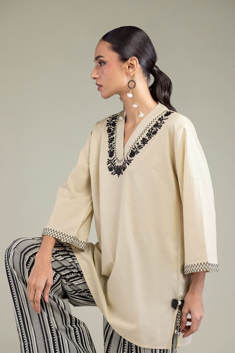 Floral Cambric Kurta