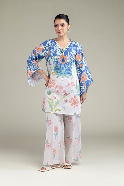 Floral Flared Kurta, image 1