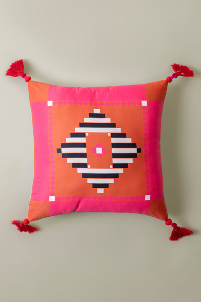 Printed Poly Sateen 16x16in Cushion Cover