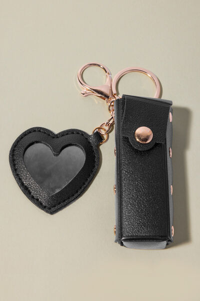 Solid Leatherette Single Bag Charm