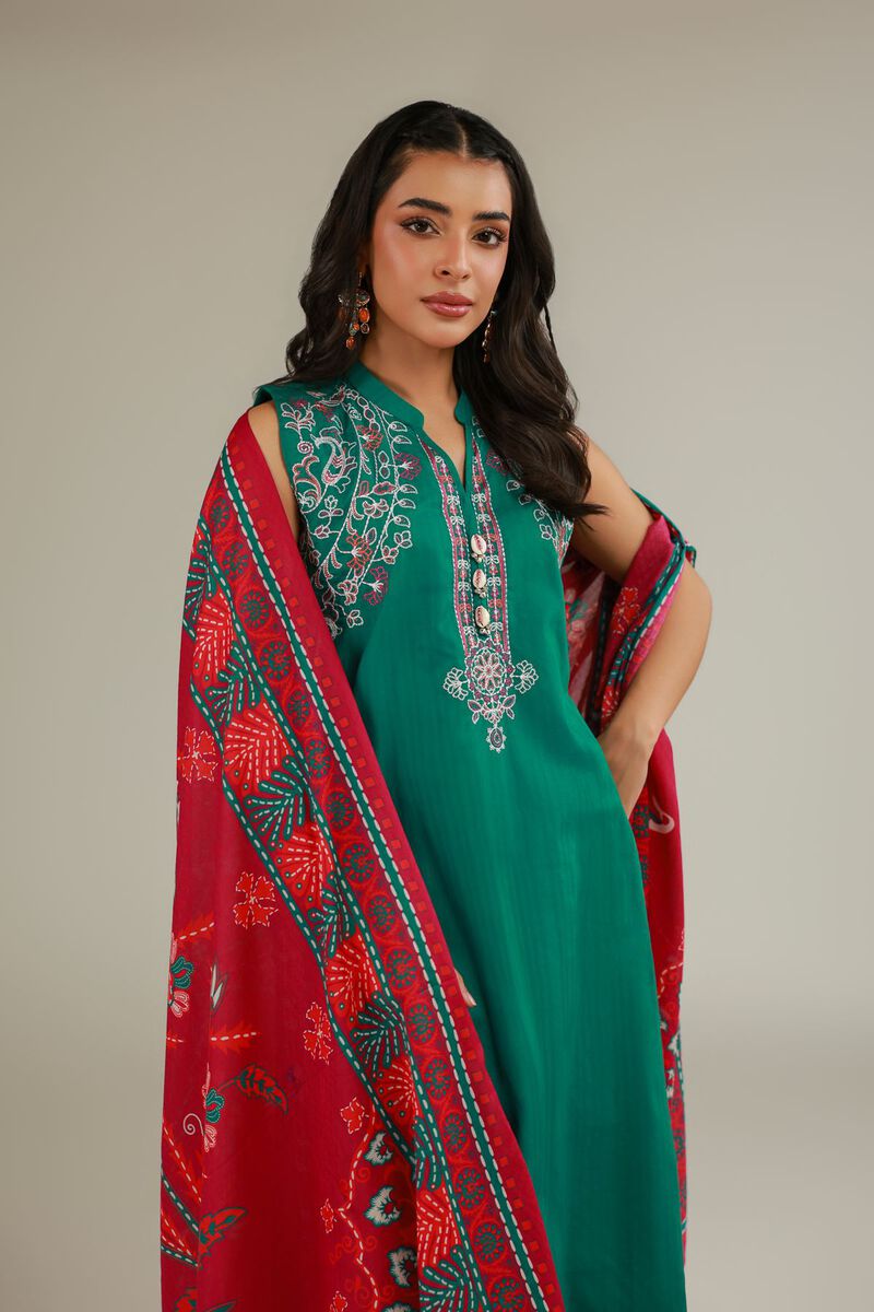 Floral Tassel Dupatta