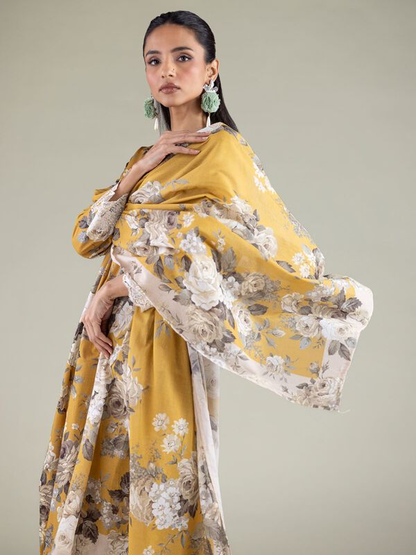 Floral Draped Dupatta
