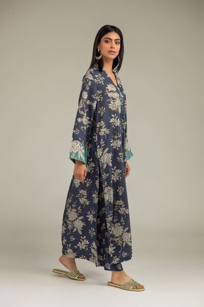 Floral Navy Pants, image 1