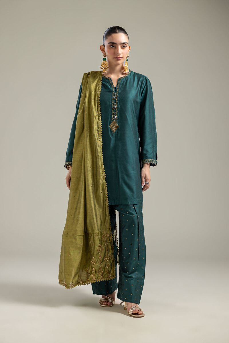 Olive Net Dupatta