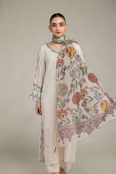 Floral Silk Kurta, image 1