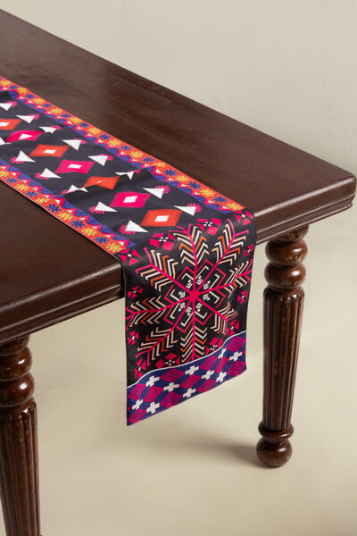 Printed Poly Sateen 12x96in Table Runner
