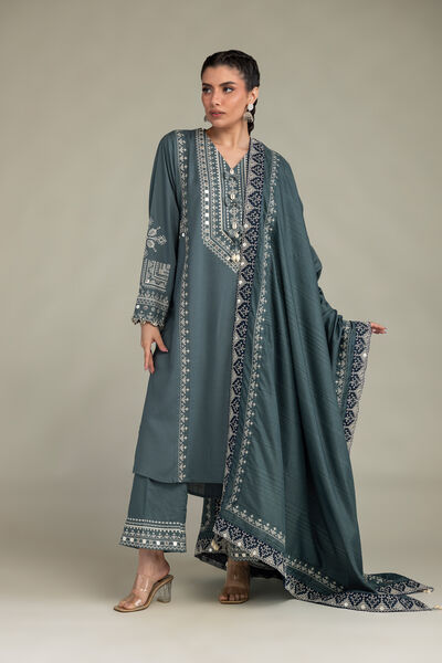 Raw Silk Pants, image 1