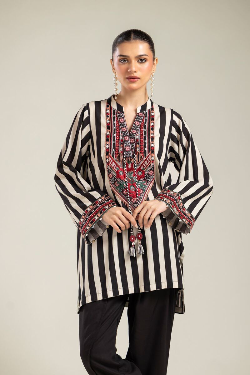 Striped Silk Kurta