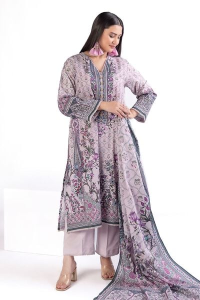 Printed | Slub Lawn | Fabrics 3 Piece | PKR 3,750