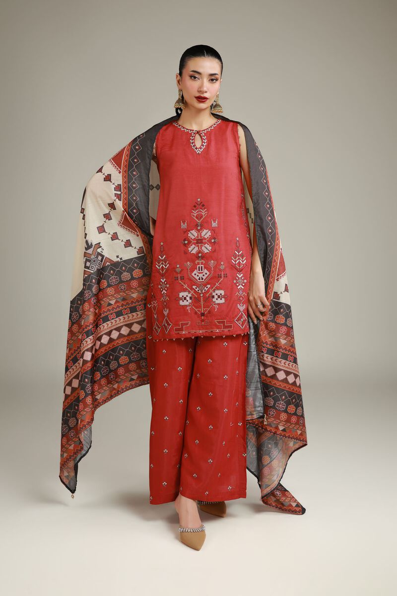 Printed Silk Dupatta