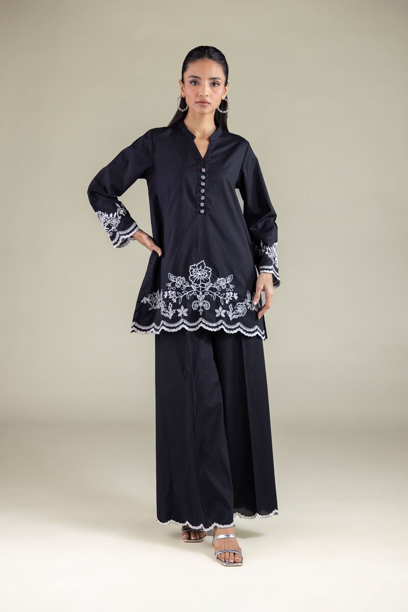 V-neck Floral Kurta