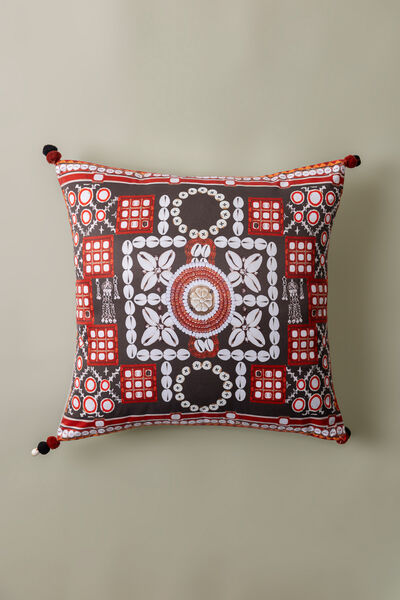 Printed Poly Sateen 16x16in Cushion Cover