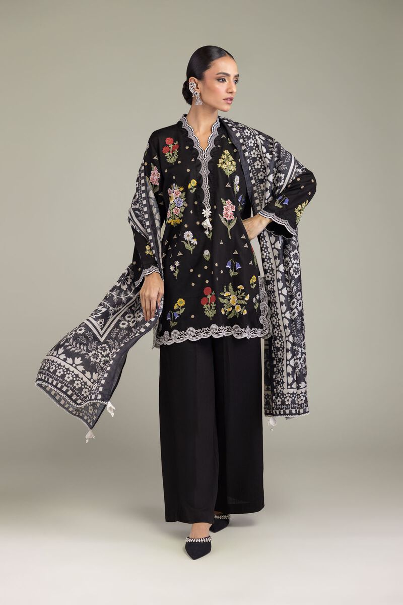 Black Silk Kurta