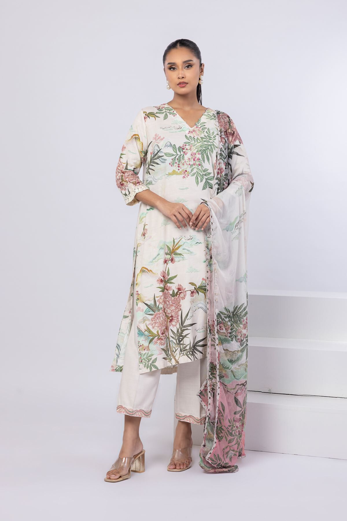 Buy Dupatta | 0.0 N/A | 25-06-6E6-06SA-VG_MULTI | Khaadi Pakistan