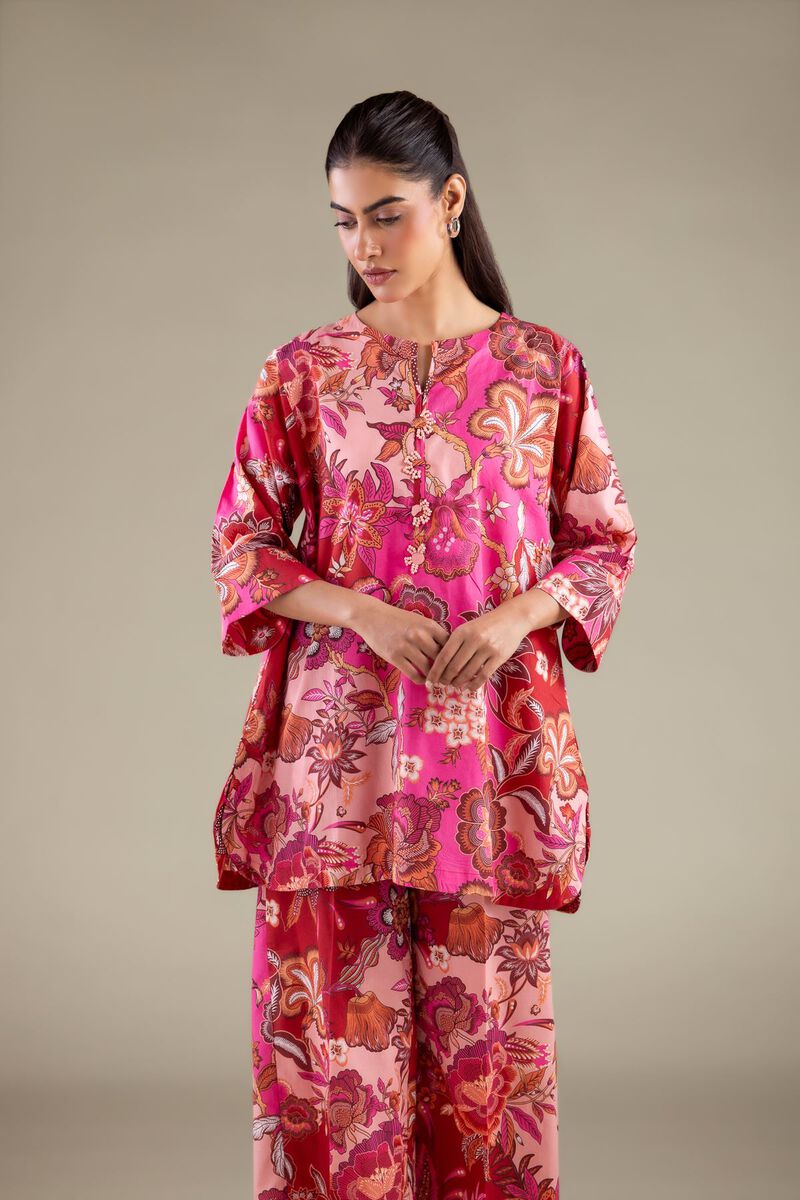 Floral Keyhole Kurta
