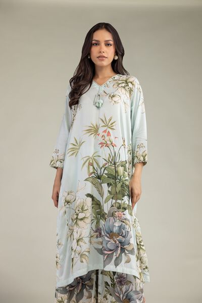 Long Floral Kurta, image 1