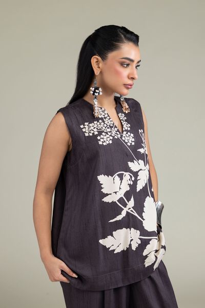 Sleeveless Viscose Shirt, image 1