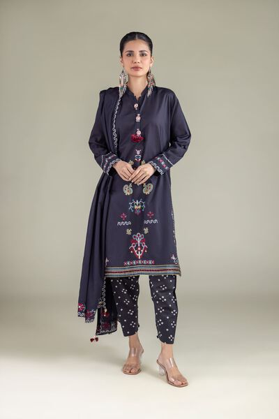 Straight Dotted Shalwar, image 1