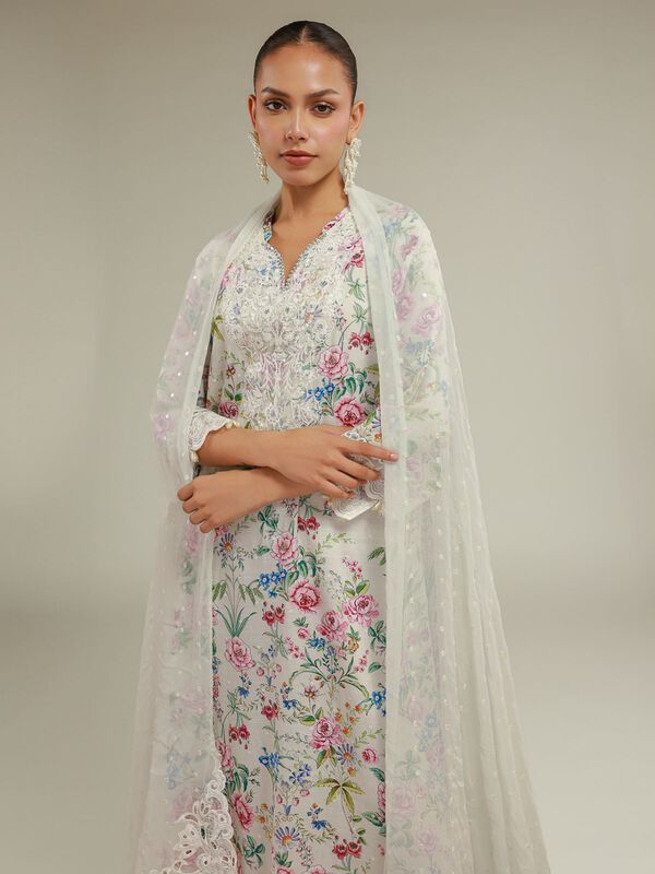 Floral Longline Kurta