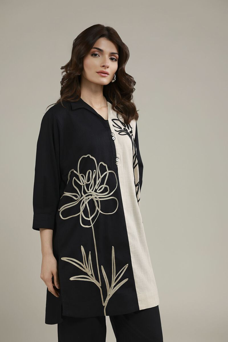 Floral Threadwork Kurta