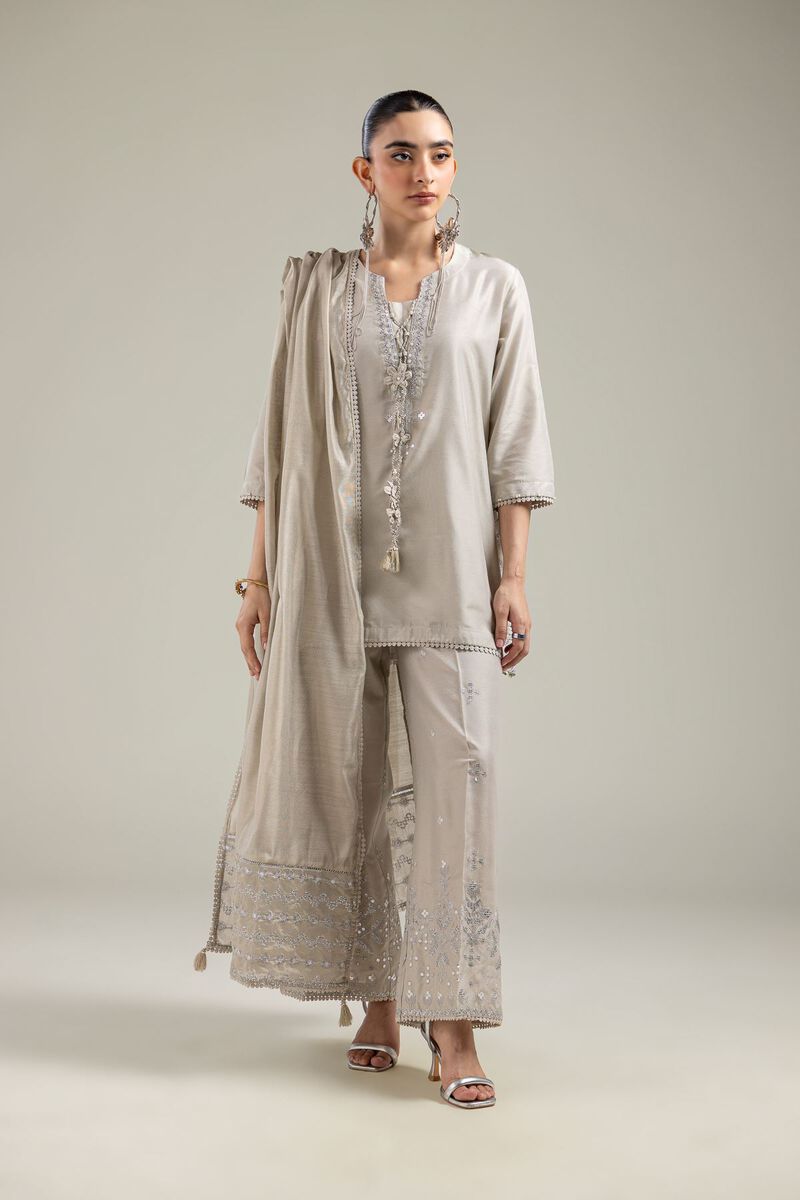 Raw Silk Pants