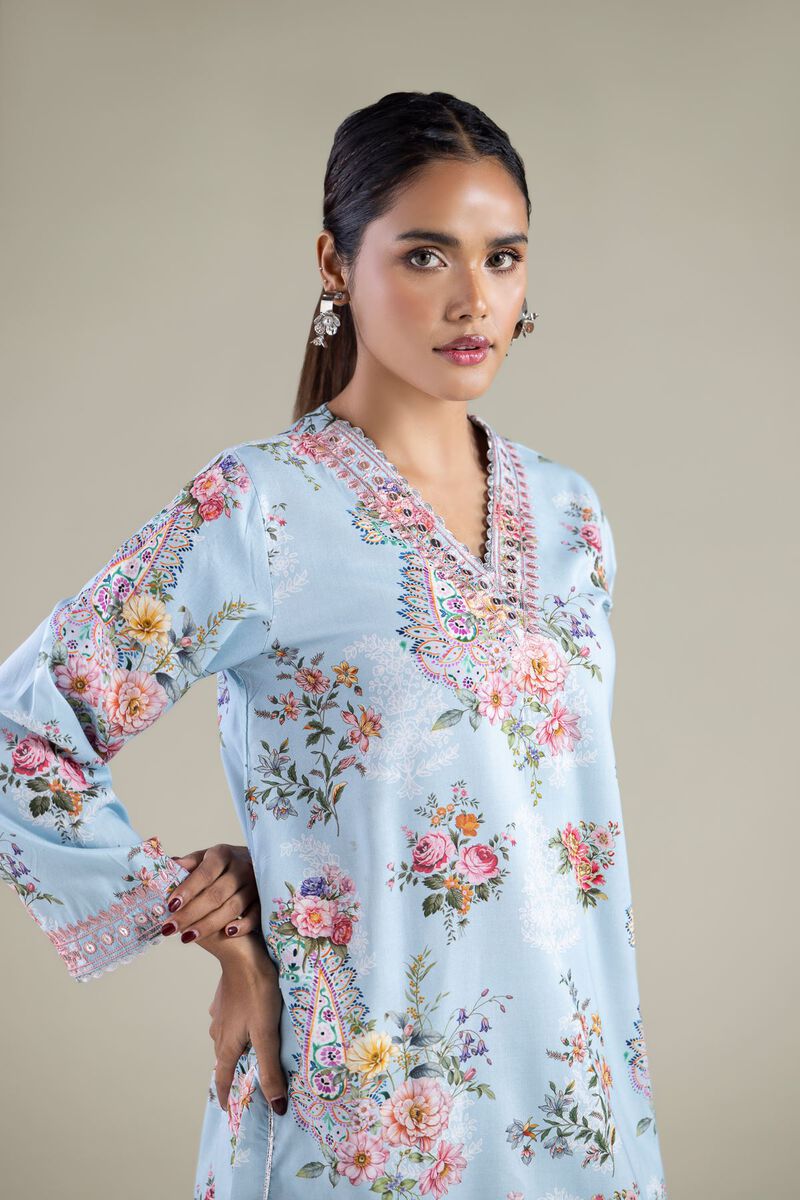 Paisley V-Neck Kurta