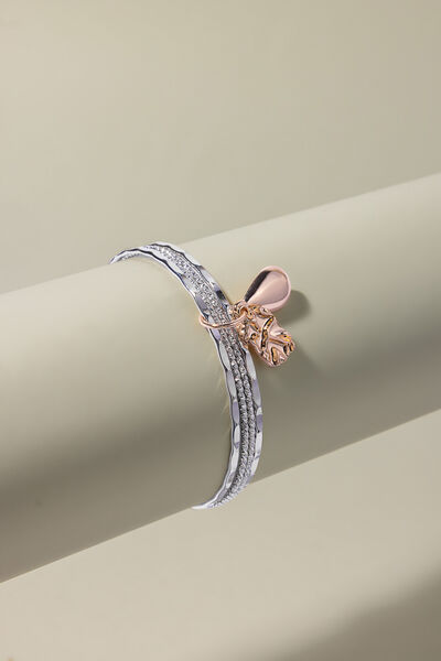 Embellished Metal Single Bracelet