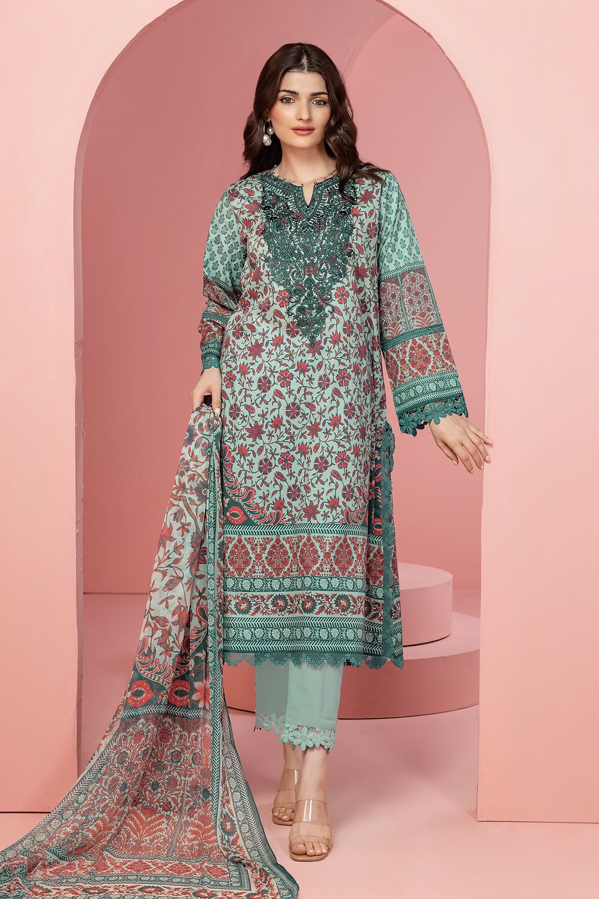 Khadi lawn dress sales
