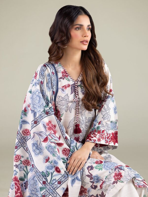 Floral Geometric Dupatta