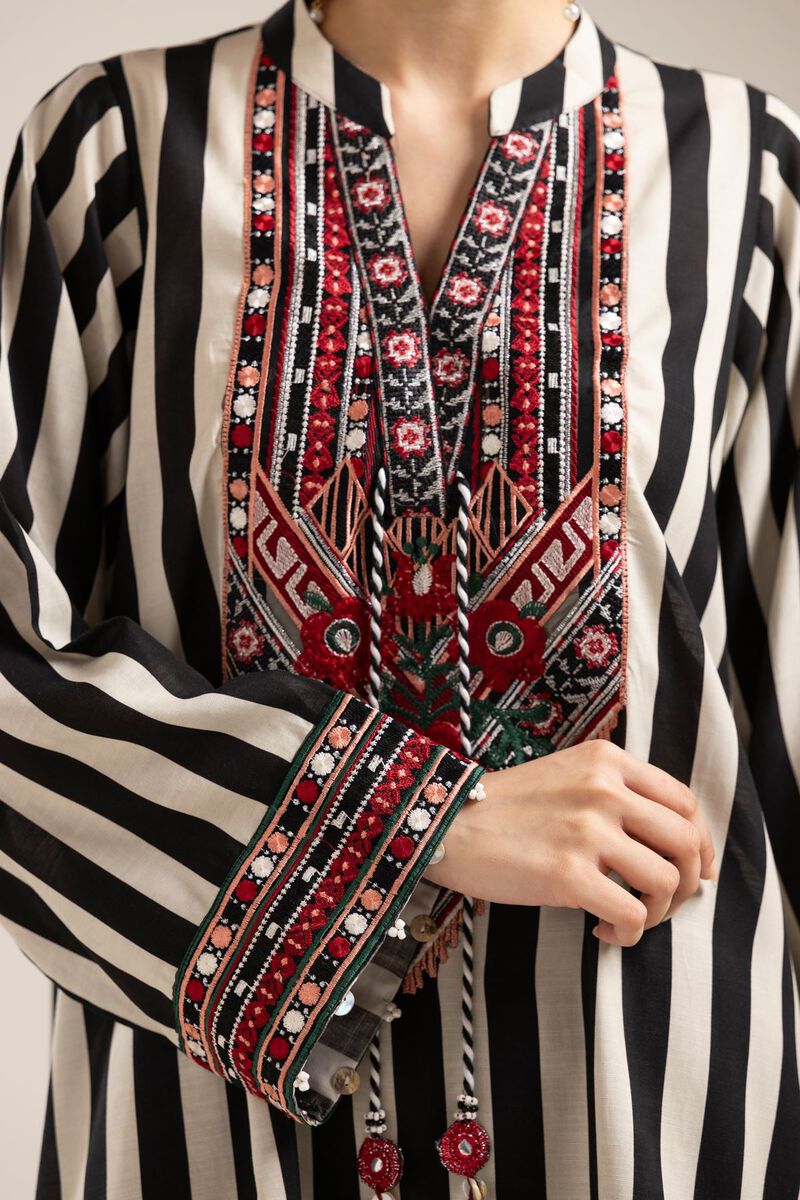 Striped Silk Kurta