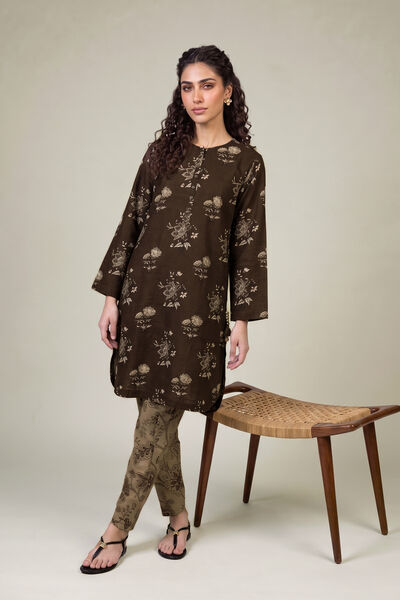 Printed Light Khaddar Printed Khaddar Kurta