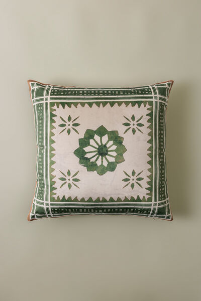 Printed Velvet 16x16in Cushion Cover