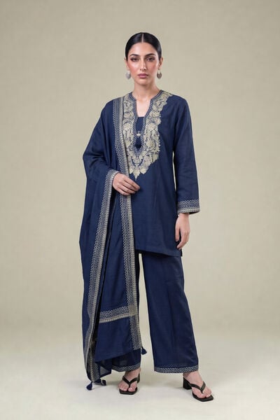 Embroidered Light Khaddar Light Khaddar Pants